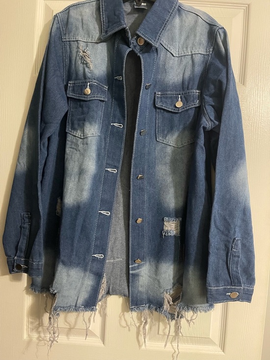Jackets & Blazers - New Women’s Boutique Denim Distressed Jacket